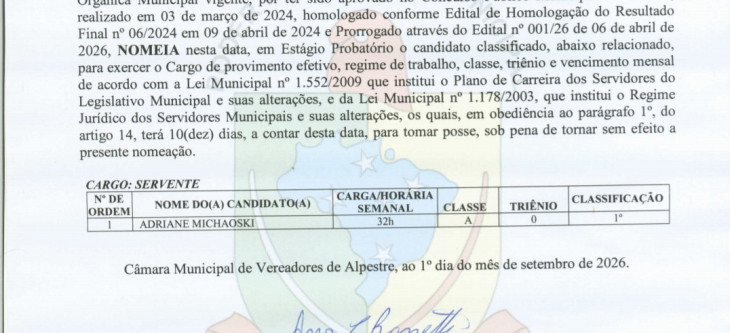 Portaria 007-2026